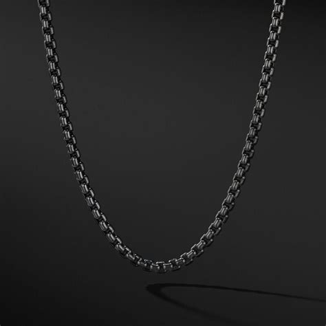 darkened stainless steel box chain|stainless steel chain with clasp.